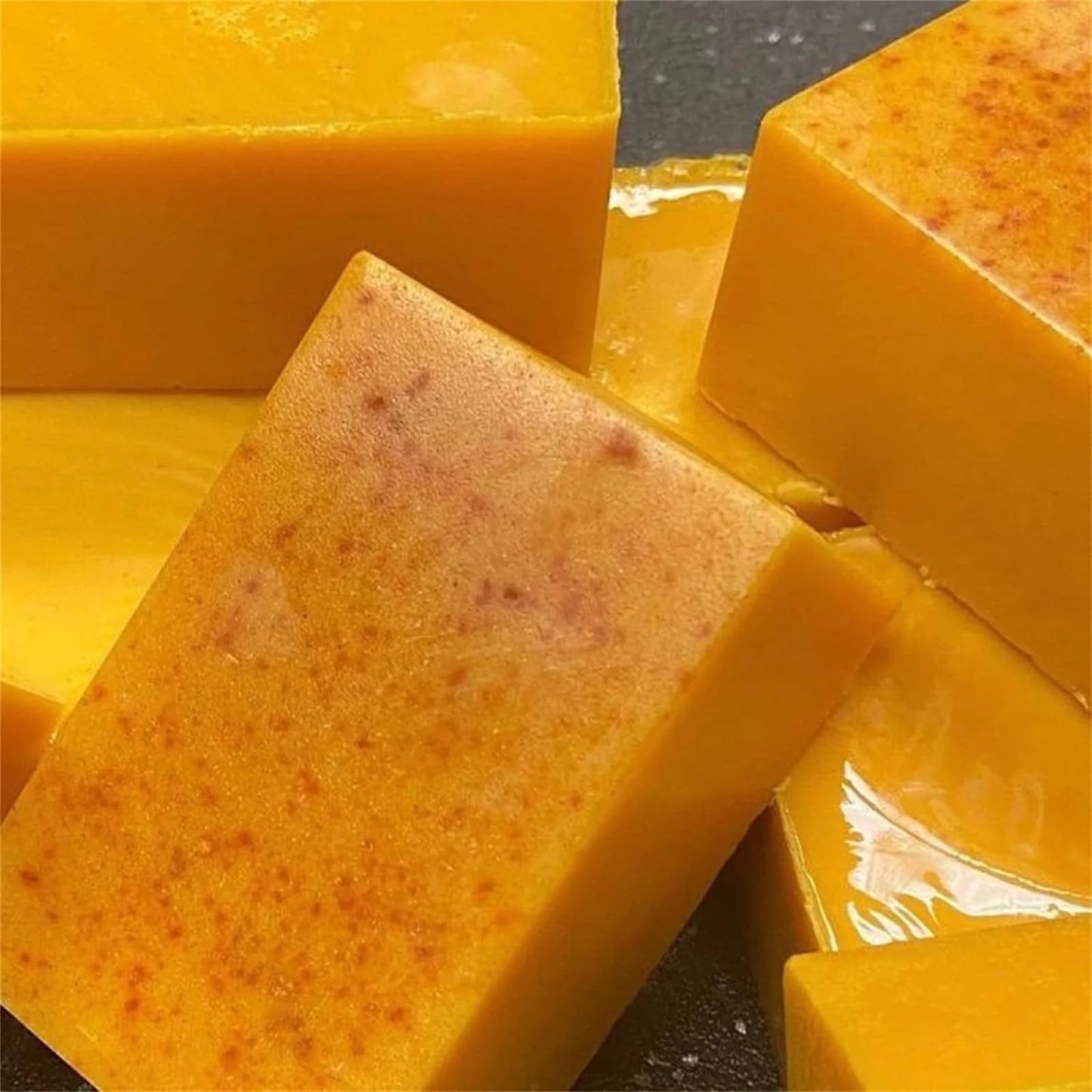 2PCS Turmeric Soap Bar, Organic Turmeric Soap for Dark Spots & Acne, for Hyperpigmentation, Smooth Skin, All Natural Turmeric Soap Bar, Deep Cleansing Turmeric Soap